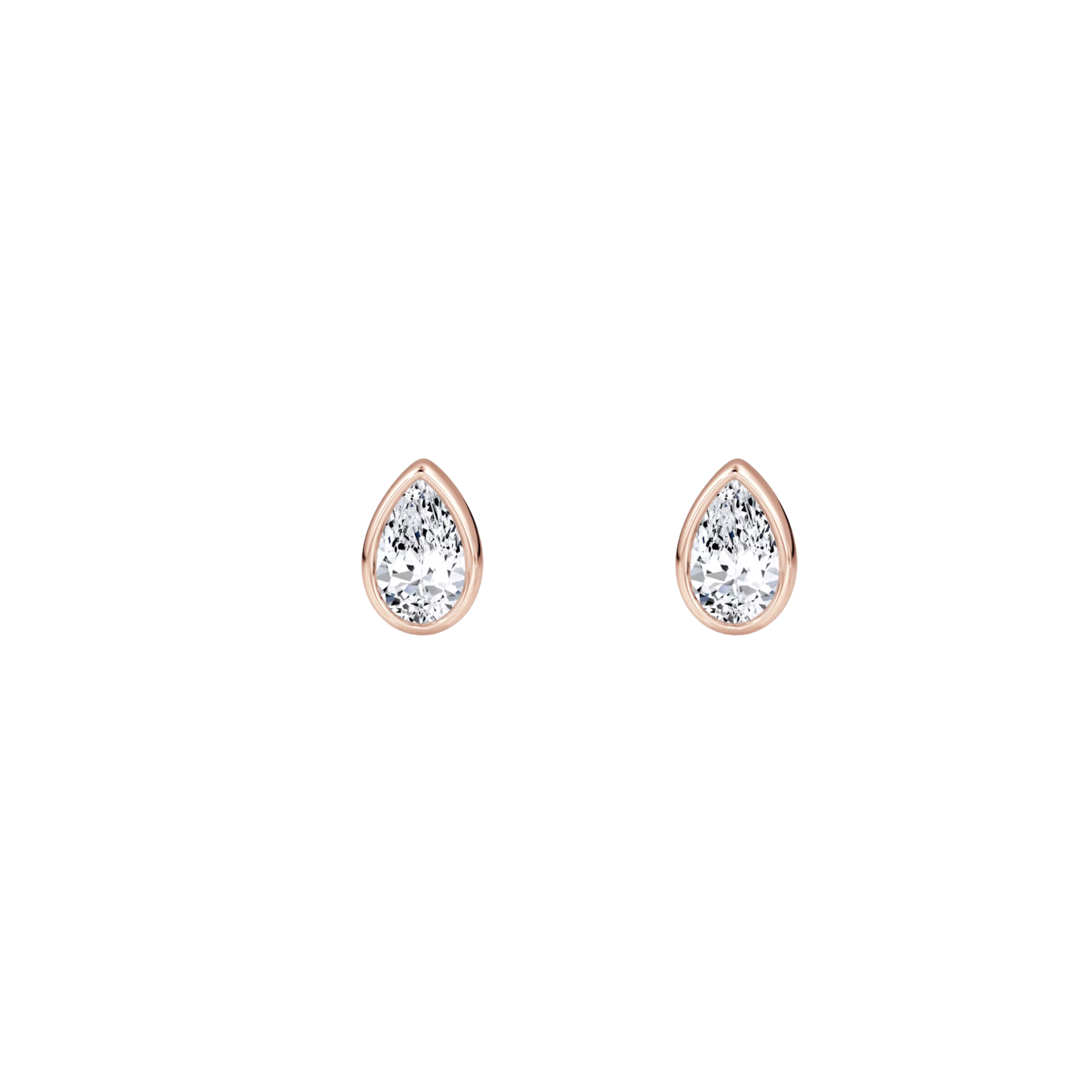 Sorelle Pear-Cut Diamond Bezel Stud Earrings 18K Rose Gold - Natural Diamonds & Lab Grown Diamonds - Best prices for jewelry and diamonds. The best jewelry to shop in Dubai and Abu Dhabi - Dubai Tourism. Best Shopping in Dubai Mall - Fashion Avenue, Mall of Emirates, Dubai, Palm Jumeirah and UAE. Hip-hop custom jewelry and manufacturer supplier - diamond and gold wholesaler. The best place to visit in Dubai during vacation. Richie Gold & Diamond is located in Dubai Gold Souk