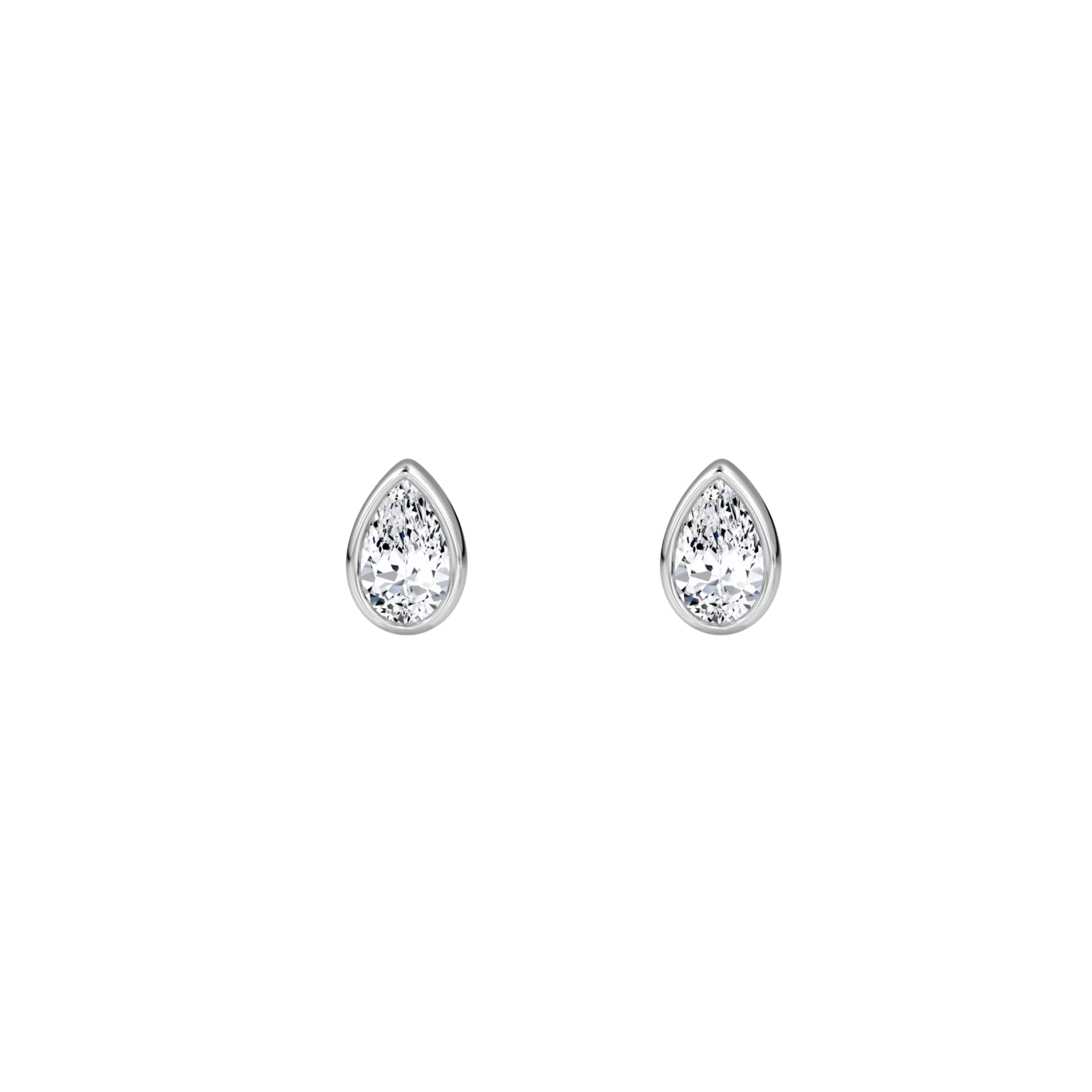 Sorelle Pear-Cut Diamond Bezel Stud Earrings 18K White Gold - Natural Diamonds & Lab Grown Diamonds - Best prices for jewelry and diamonds. The best jewelry to shop in Dubai and Abu Dhabi - Dubai Tourism. Best Shopping in Dubai Mall - Fashion Avenue, Mall of Emirates, Dubai, Palm Jumeirah and UAE. Hip-hop custom jewelry and manufacturer supplier - diamond and gold wholesaler. The best place to visit in Dubai during vacation. Richie Gold & Diamond is located in Dubai Gold Souk