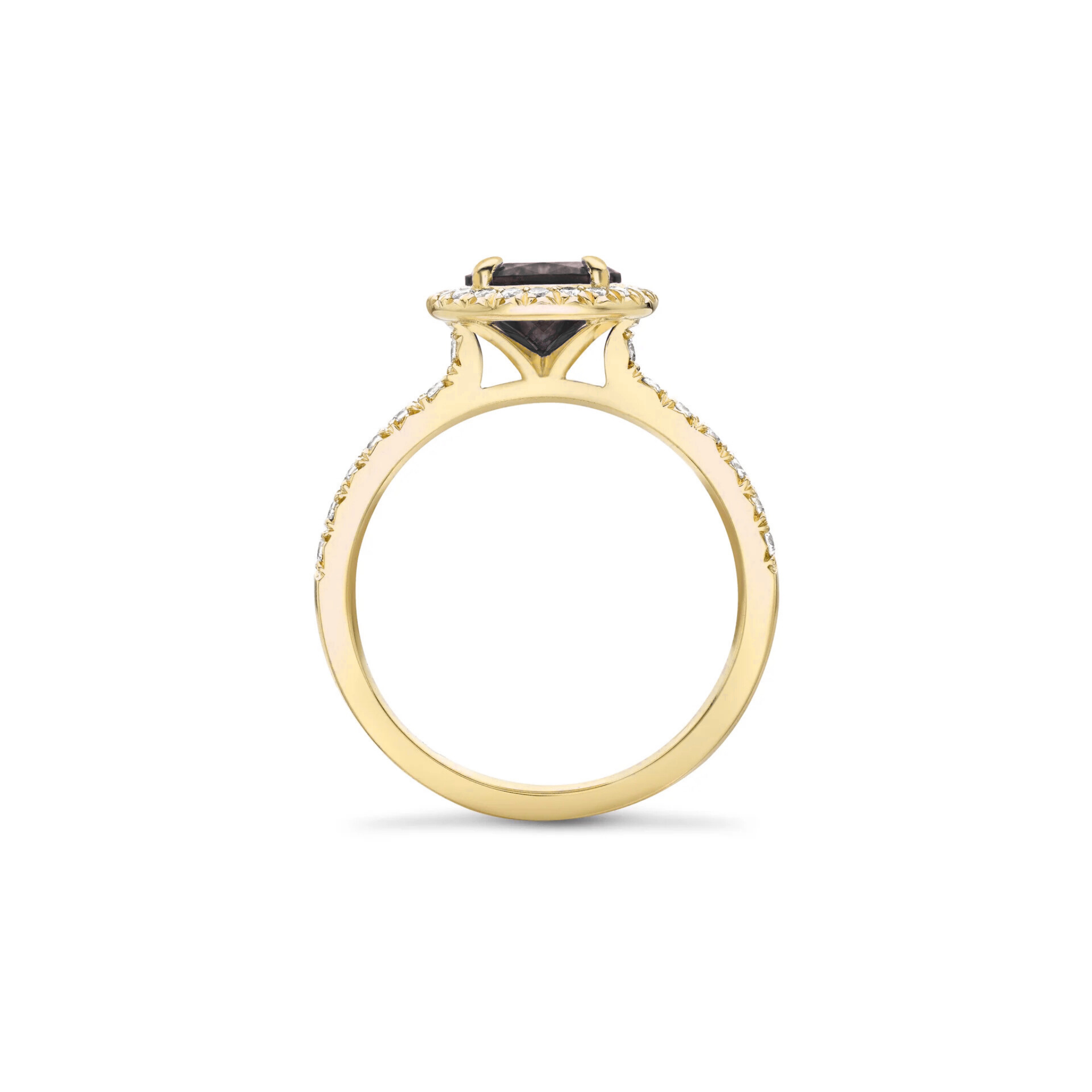 Thalara Black Diamond Pear Halo Ring 18K Gold - Natural Diamonds & Lab Grown Diamonds - Best prices for jewelry and diamonds. The best jewelry to shop in Dubai and Abu Dhabi - Dubai Tourism. Best Shopping in Dubai Mall - Fashion Avenue, Mall of Emirates, Dubai, Palm Jumeirah and UAE. Hip-hop custom jewelry and manufacturer supplier - diamond and gold wholesaler. The best place to visit in Dubai during vacation. Richie Gold & Diamond is located in Dubai Gold Souk