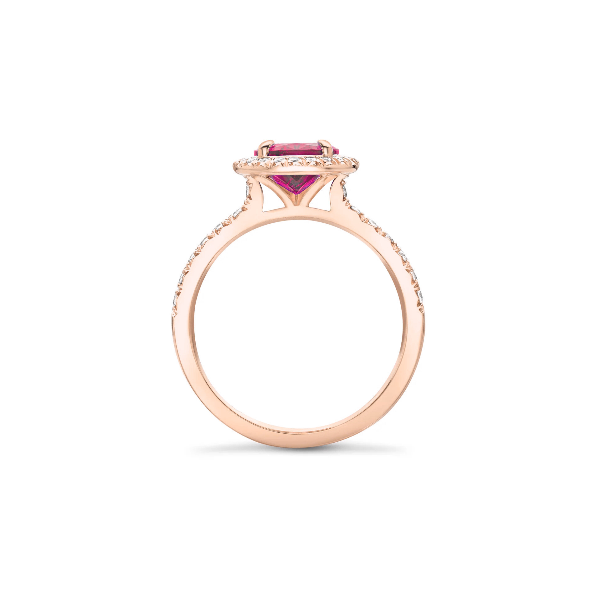 Thalara Pink Tourmaline Pear Halo Ring 18K Rose Gold - Natural Diamonds & Lab Grown Diamonds - Best prices for jewelry and diamonds. The best jewelry to shop in Dubai and Abu Dhabi - Dubai Tourism. Best Shopping in Dubai Mall - Fashion Avenue, Mall of Emirates, Dubai, Palm Jumeirah and UAE. Hip-hop custom jewelry and manufacturer supplier - diamond and gold wholesaler. The best place to visit in Dubai during vacation. Richie Gold & Diamond is located in Dubai Gold Souk