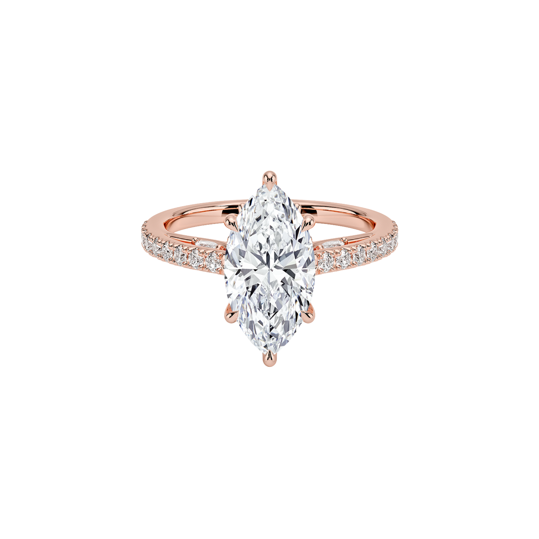 Thaloria Marquise Pavé Ring 18K Yellow Rose Gold - Best prices for jewelry and diamonds. The best jewelry to shop in Dubai and Abu Dhabi - Dubai Tourism. Best Shopping in Dubai Mall - Fashion Avenue, Mall of Emirates, Dubai, Palm Jumeirah and UAE. Hip-hop custom jewelry and manufacturer supplier - diamond and gold wholesaler. The best place to visit in Dubai during vacation. Richie Gold & Diamond is located in Dubai Gold Souk