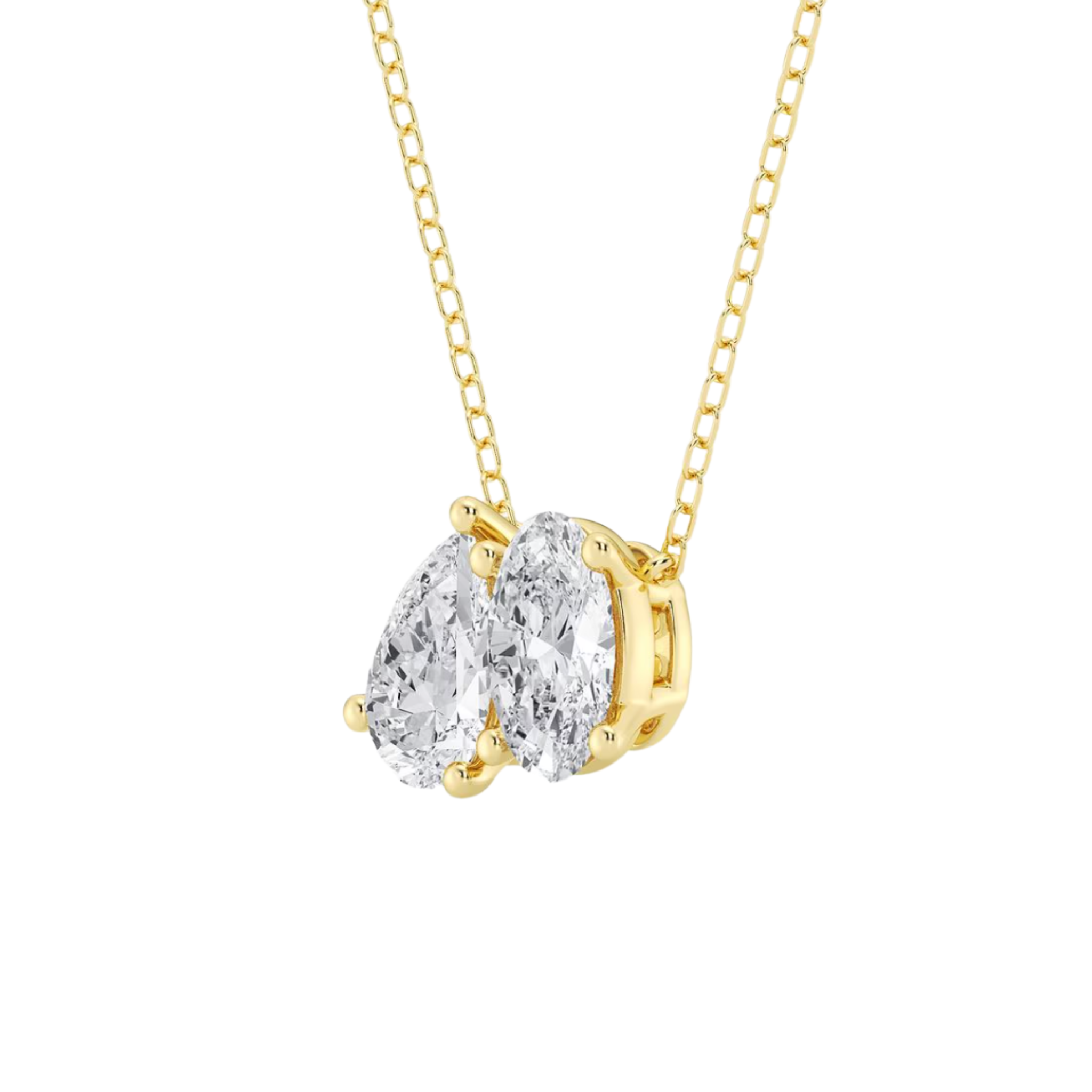 Toi et Moi Pear Oval Diamond Pendant 18K Gold - Natural Diamonds & Lab Grown Diamonds  - Best prices for jewelry and diamonds. The best jewelry to shop in Dubai and Abu Dhabi - Dubai Tourism. Best Shopping in Dubai Mall - Fashion Avenue, Mall of Emirates, Dubai, Palm Jumeirah and UAE. Hip-hop custom jewelry and manufacturer supplier - diamond and gold wholesaler. The best place to visit in Dubai during vacation. Richie Gold & Diamond is located in Dubai Gold Souk