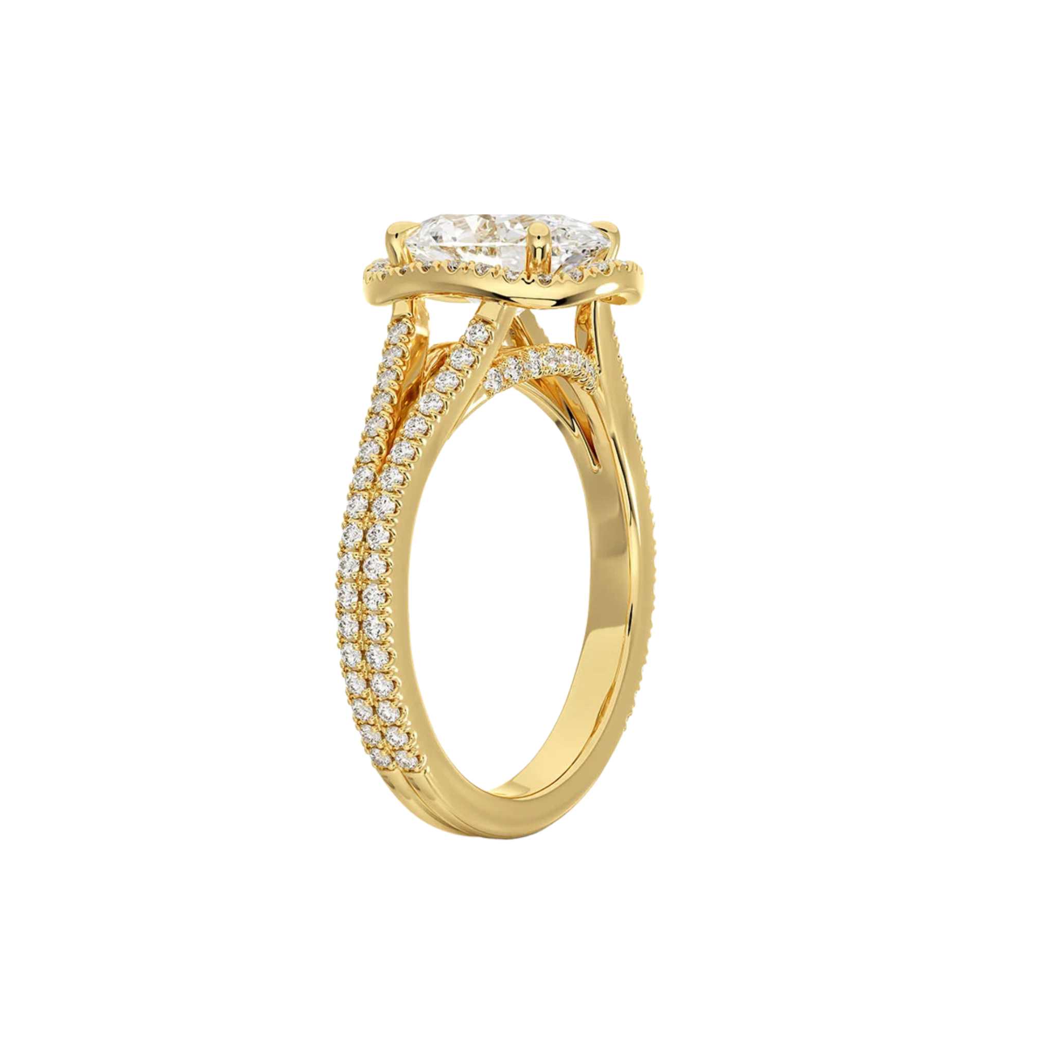 Valora Oval Split Shank Ring in 18K Gold - Best prices for jewelry and diamonds. The best jewelry to shop in Dubai and Abu Dhabi - Dubai Tourism. Best Shopping in Dubai Mall - Fashion Avenue, Mall of Emirates, Dubai, Palm Jumeirah and UAE. Hip-hop custom jewelry and manufacturer supplier - diamond and gold wholesaler. The best place to visit in Dubai during vacation. Richie Gold & Diamond is located in Dubai Gold Souk