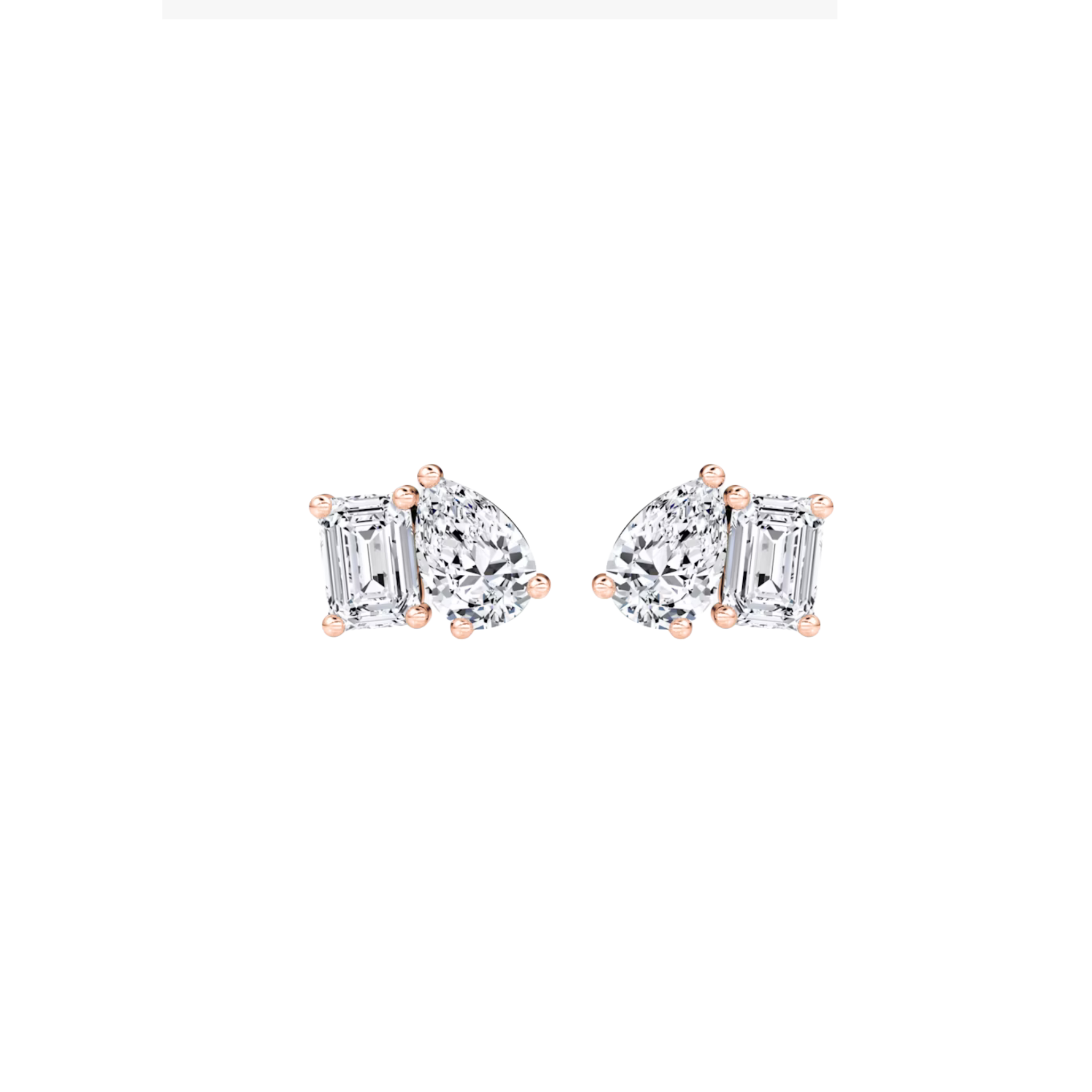 Varenne Diamond Duo Studs 18K Rose Gold - Natural Diamonds & Lab Grown Diamonds - Best prices for jewelry and diamonds. The best jewelry to shop in Dubai and Abu Dhabi - Dubai Tourism. Best Shopping in Dubai Mall - Fashion Avenue, Mall of Emirates, Dubai, Palm Jumeirah and UAE. Hip-hop custom jewelry and manufacturer supplier - diamond and gold wholesaler. The best place to visit in Dubai during vacation. Richie Gold & Diamond is located in Dubai Gold Souk