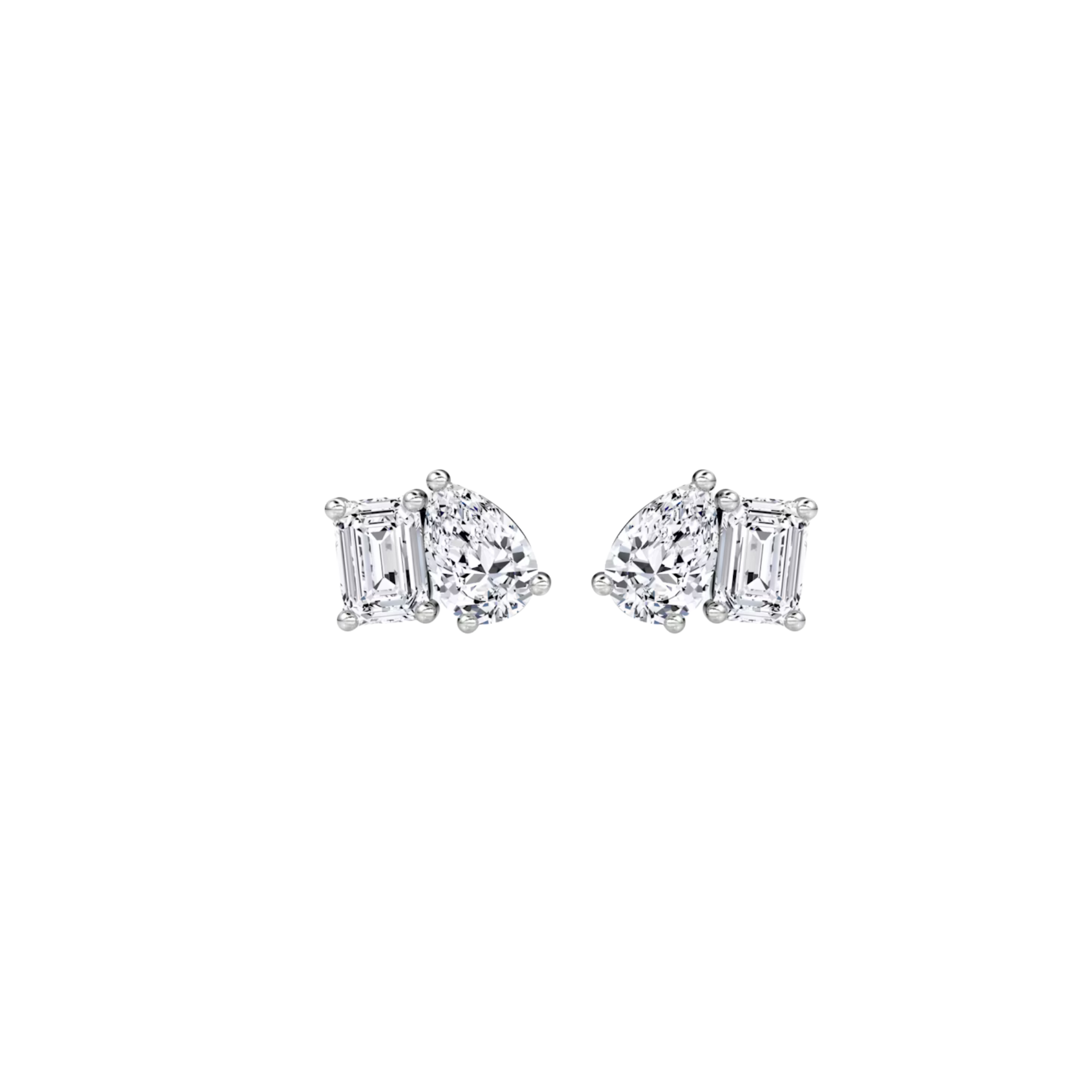 Varenne Diamond Duo Studs 18K White Gold - Natural Diamonds & Lab Grown Diamonds - Best prices for jewelry and diamonds. The best jewelry to shop in Dubai and Abu Dhabi - Dubai Tourism. Best Shopping in Dubai Mall - Fashion Avenue, Mall of Emirates, Dubai, Palm Jumeirah and UAE. Hip-hop custom jewelry and manufacturer supplier - diamond and gold wholesaler. The best place to visit in Dubai during vacation. Richie Gold & Diamond is located in Dubai Gold Souk