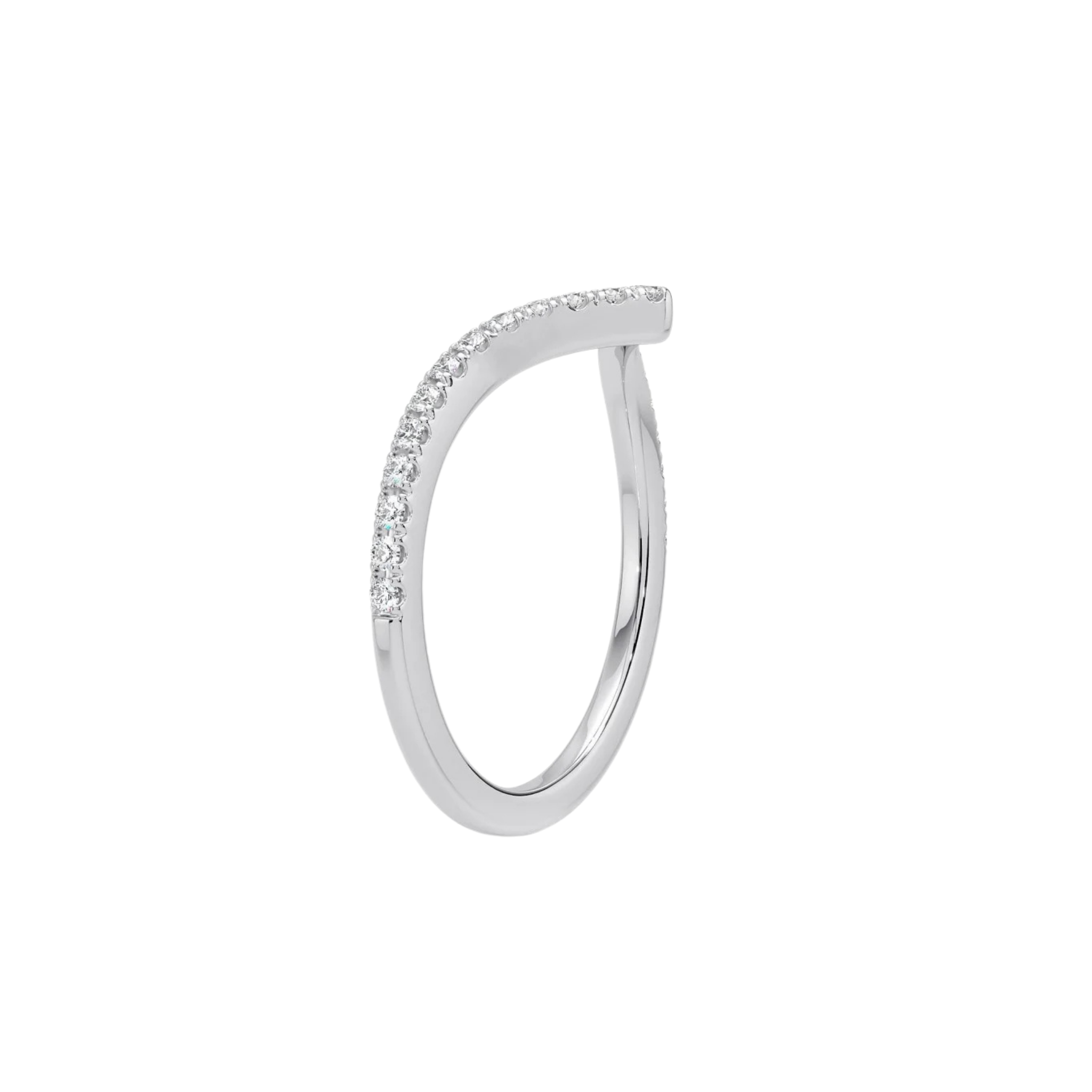 Velira V Diamond Band 18K White Gold - Natural diamond and lab grown diamond engagement rings and wedding bands at unbeatable prices. Best bridal jewelry collections in Dubai and Abu Dhabi, featuring custom-made rings, timeless solitaires, and luxury wedding sets. Richie Gold & Diamond in the heart of Dubai Gold Souk — your trusted destination for engagement rings, wedding bands, and fine jewelry in the UAE, Dubai Mall, Fashion Avenue, Mall of the Emirates, and Palm Jumeirah.