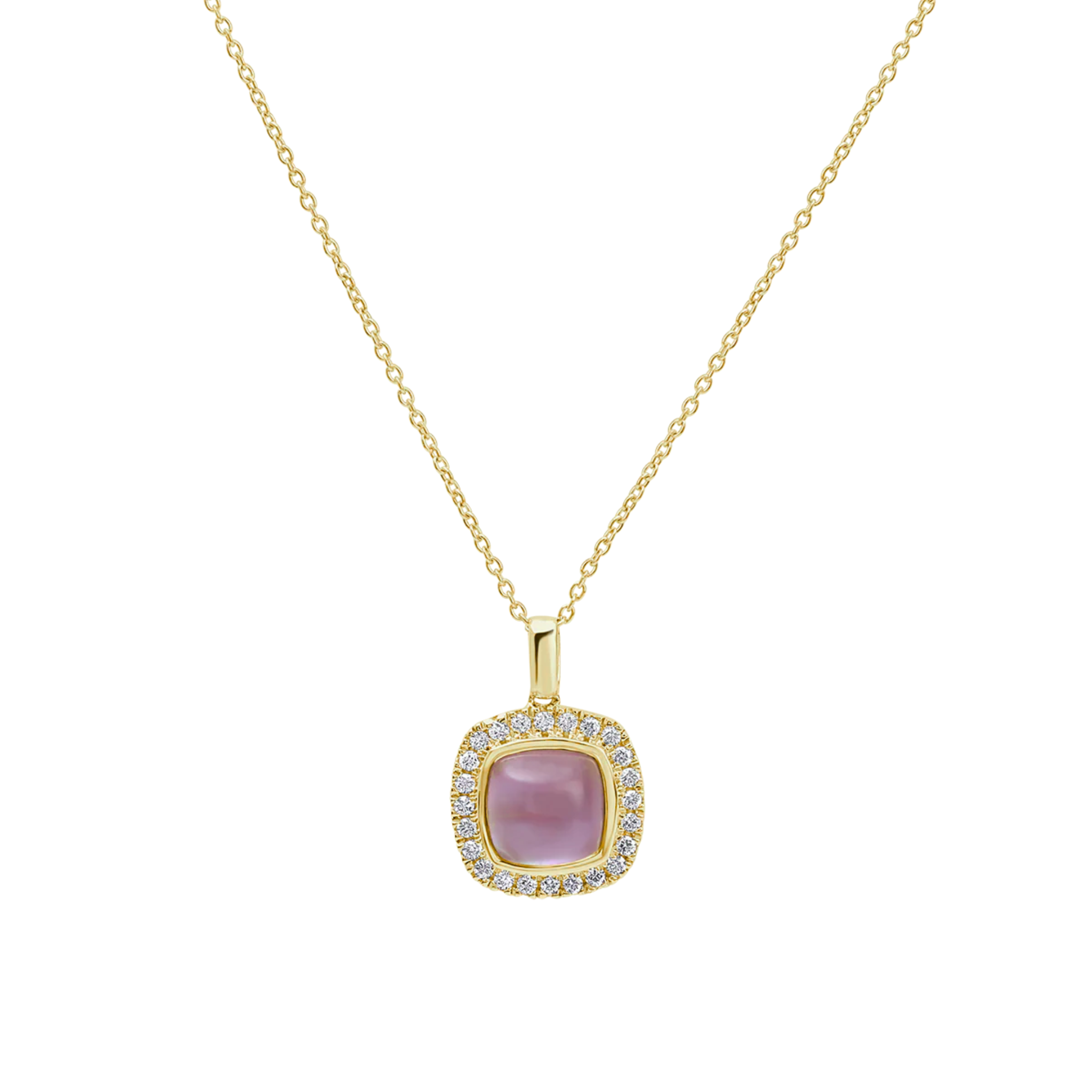 Viola Amethyst Cabochon Pendant 18K Gold   - Natural Diamonds & Lab Grown Diamonds  - Best prices for jewelry and diamonds. The best jewelry to shop in Dubai and Abu Dhabi - Dubai Tourism. Best Shopping in Dubai Mall - Fashion Avenue, Mall of Emirates, Dubai, Palm Jumeirah and UAE. Hip-hop custom jewelry and manufacturer supplier - diamond and gold wholesaler. The best place to visit in Dubai during vacation. Richie Gold & Diamond is located in Dubai Gold Souk