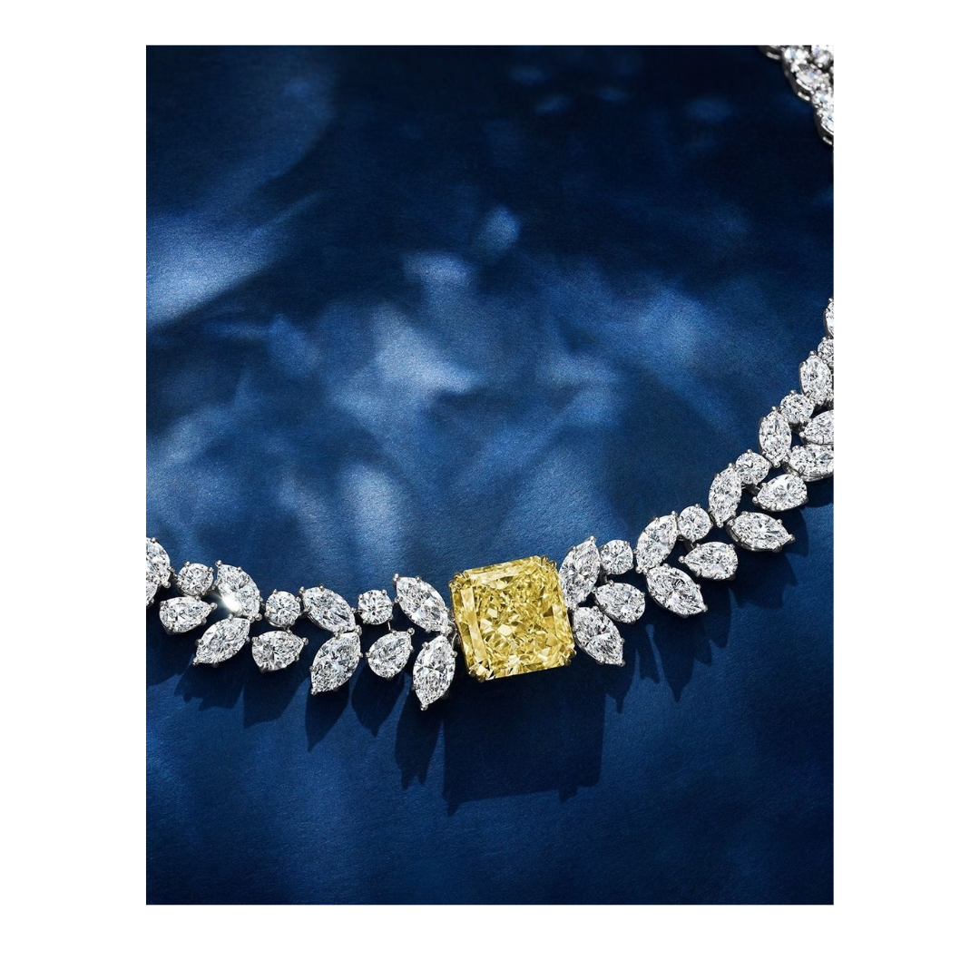 Best High jewelry collections crafted with rare diamonds, vibrant gemstones — unmatched craftsmanship. Custom high jewelry pieces to signature diamond necklaces, statement earrings, and couture rings, explore the finest luxury jewelry in Dubai and Abu Dhabi. Richie Gold & Diamond specializes custom high jewelry, GIA-certified diamonds, exclusive bridal sets, limited-edition pieces located in Dubai Gold Souk. Natural & Lab Grown Yellow Diamond Statement jewelry 