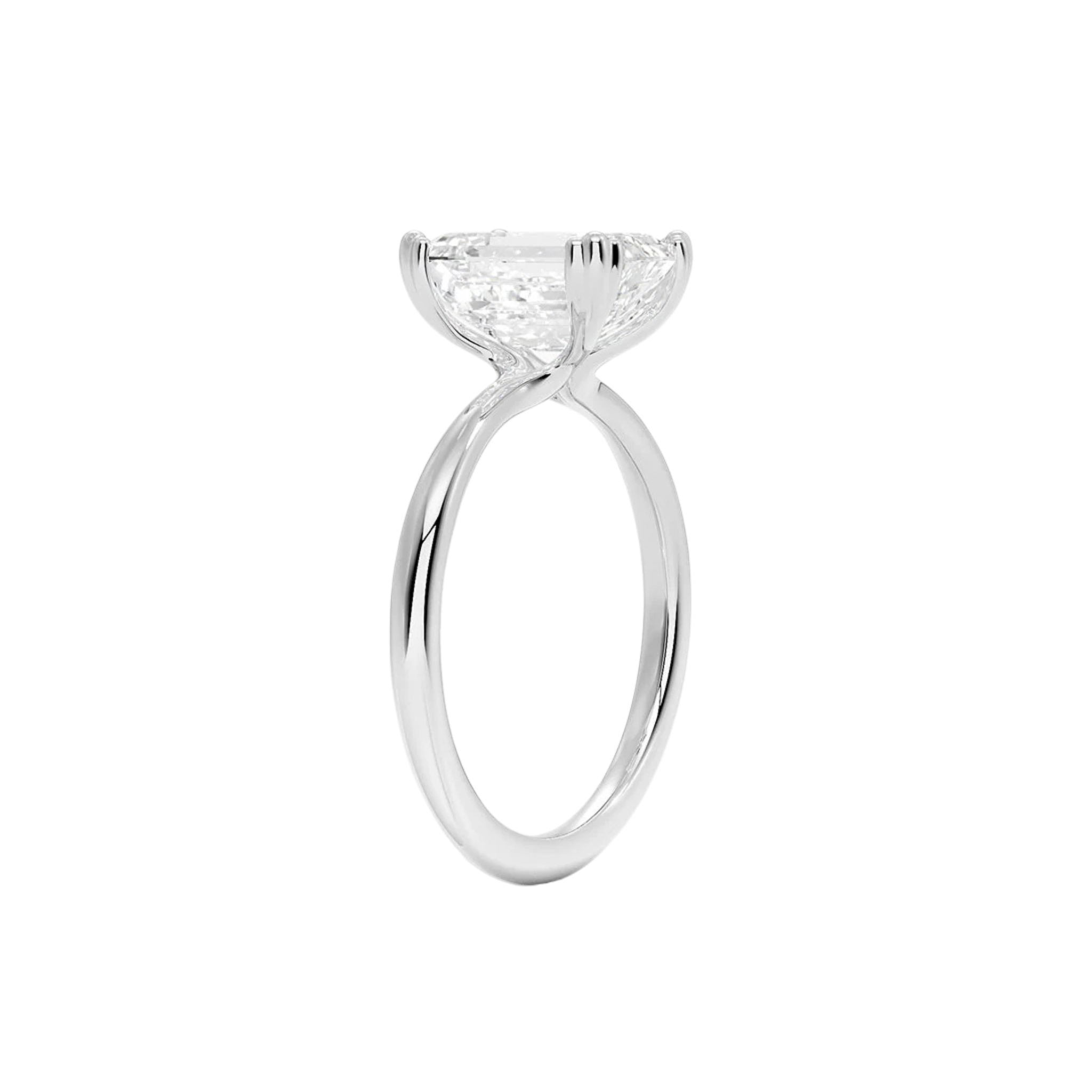 Zivelle Emerald Solitaire Triple Prong Ring 18K White Gold - Best prices for jewelry and diamonds. The best jewelry to shop in Dubai and Abu Dhabi - Dubai Tourism. Best Shopping in Dubai Mall - Fashion Avenue, Mall of Emirates, Dubai, Palm Jumeirah and UAE. Hip-hop custom jewelry and manufacturer supplier - diamond and gold wholesaler. The best place to visit in Dubai during vacation. Richie Gold & Diamond is located in Dubai Gold Souk