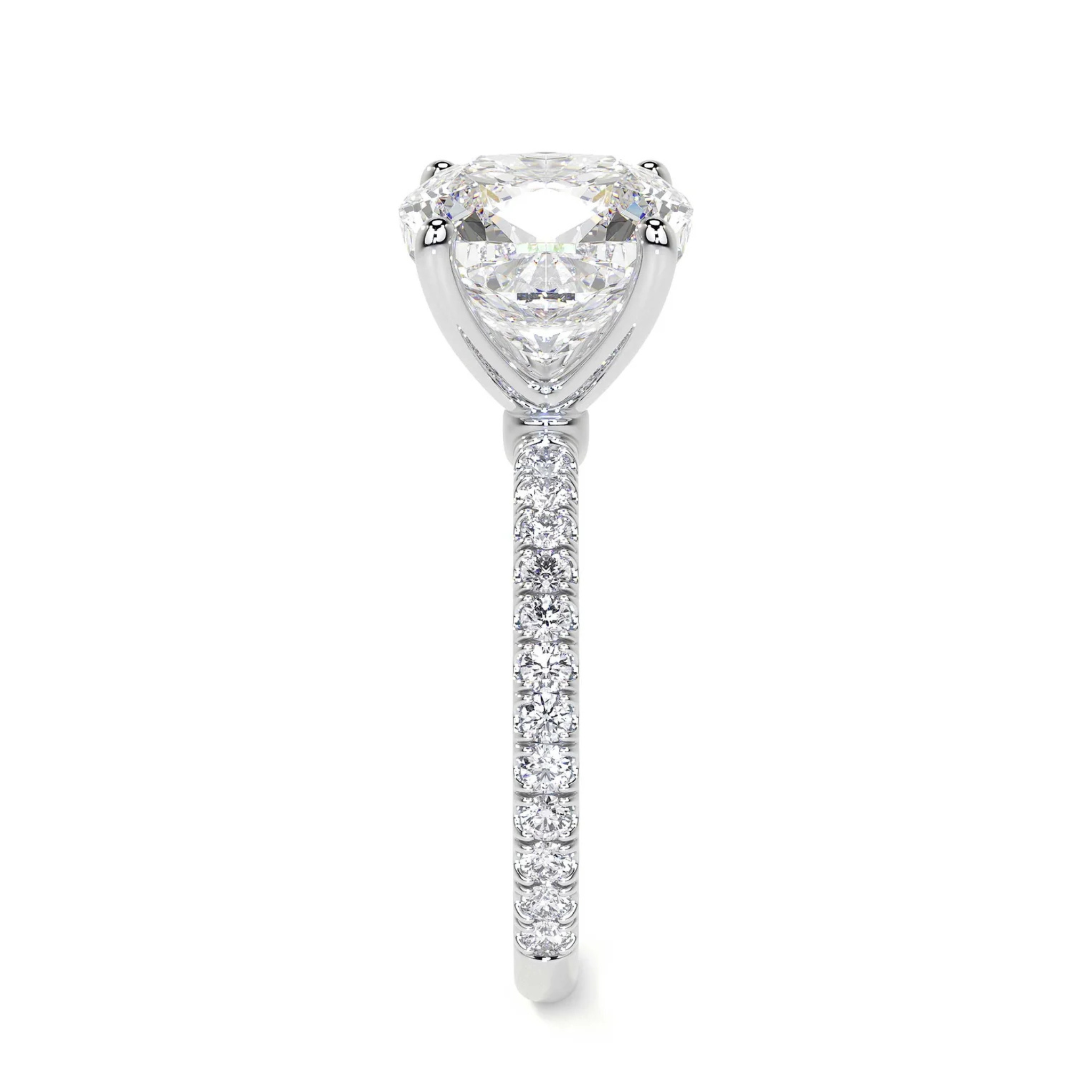 Éliane Cushion-Cut Diamond Engagement Ring 18K Gold  - Natural Diamonds & Lab Grown Diamonds  - Best prices for jewelry and diamonds. The best jewelry to shop in Dubai and Abu Dhabi - Dubai Tourism. Best Shopping in Dubai Mall - Fashion Avenue, Mall of Emirates, Dubai, Palm Jumeirah and UAE. Hip-hop custom jewelry and manufacturer supplier - diamond and gold wholesaler. The best place to visit in Dubai during vacation. Richie Gold & Diamond is located in Dubai Gold Souk