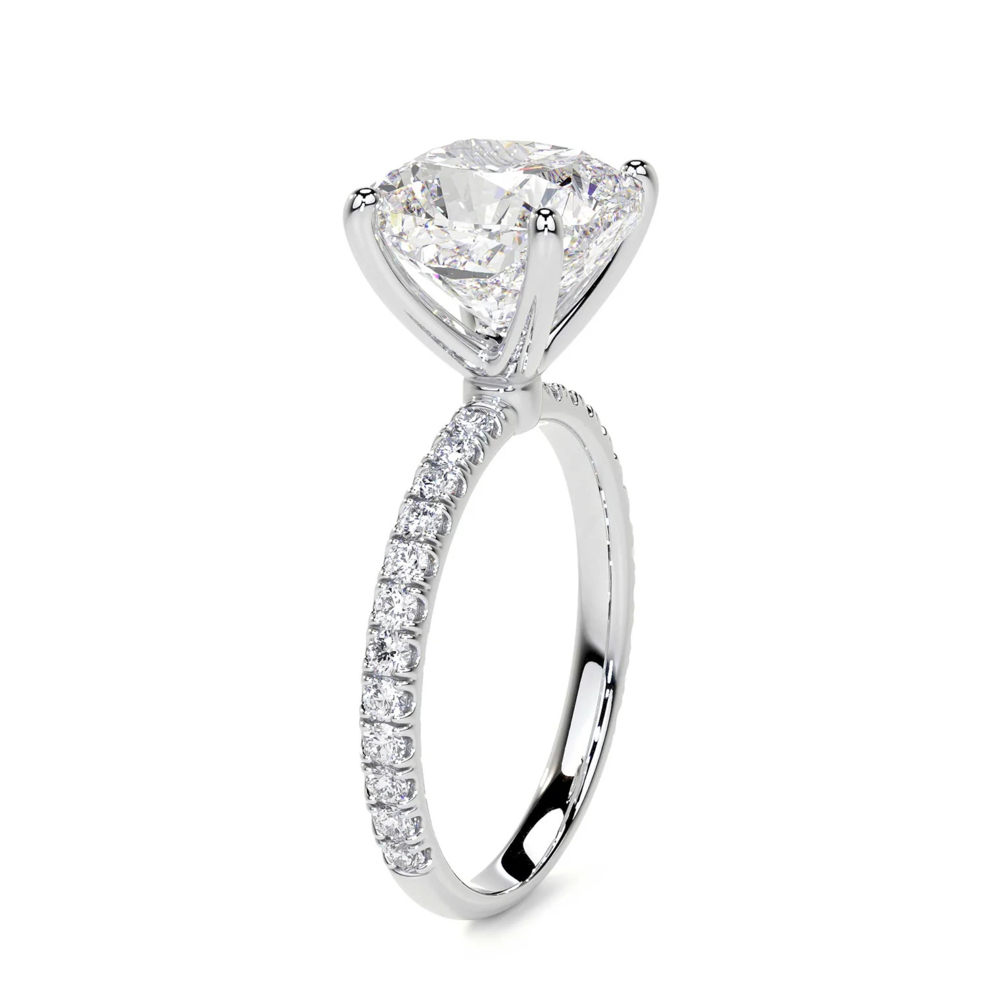 Éliane Cushion-Cut Diamond Engagement Ring 18K Gold  - Natural Diamonds & Lab Grown Diamonds  - Best prices for jewelry and diamonds. The best jewelry to shop in Dubai and Abu Dhabi - Dubai Tourism. Best Shopping in Dubai Mall - Fashion Avenue, Mall of Emirates, Dubai, Palm Jumeirah and UAE. Hip-hop custom jewelry and manufacturer supplier - diamond and gold wholesaler. The best place to visit in Dubai during vacation. Richie Gold & Diamond is located in Dubai Gold Souk