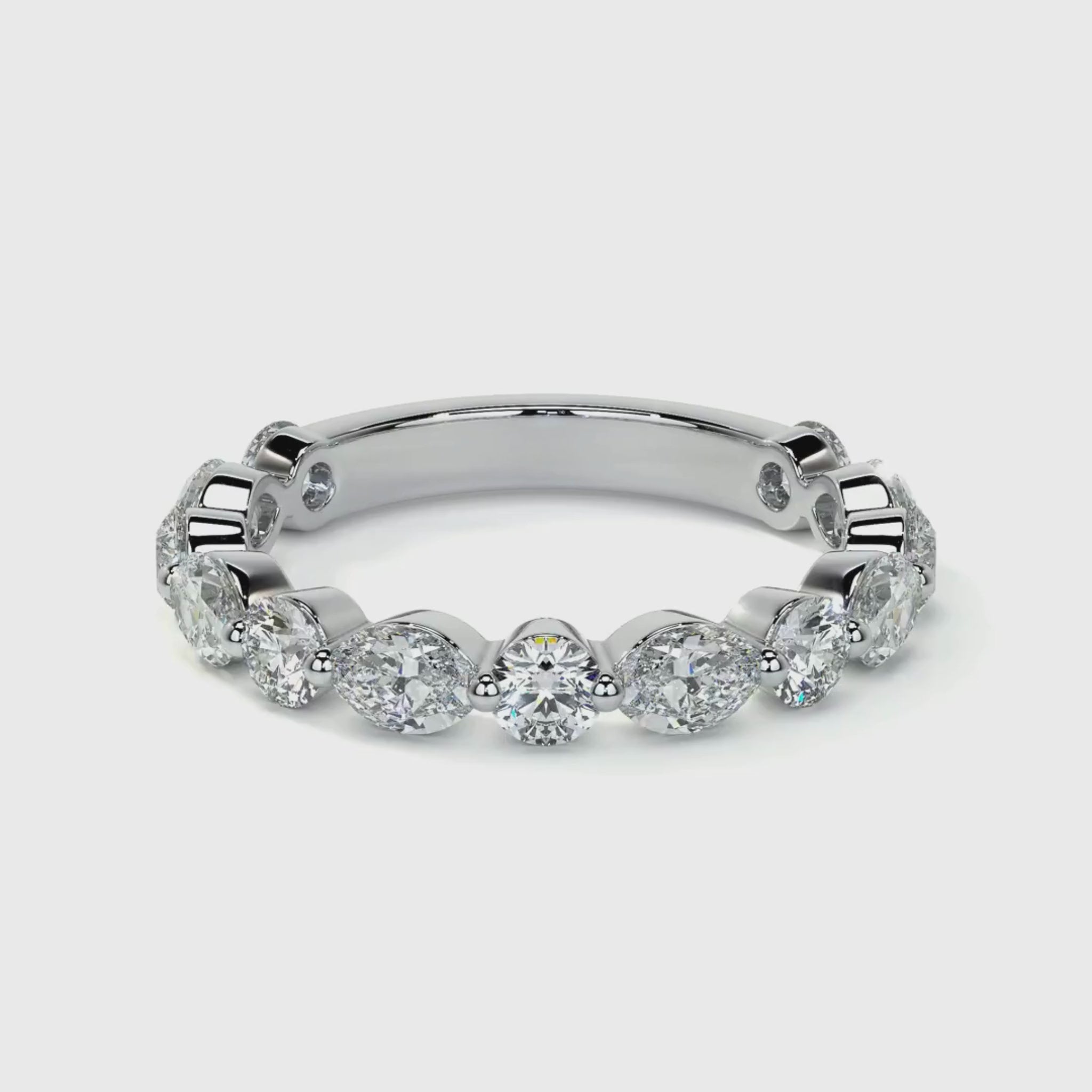 Vivenne Diamond Eternity Band 18K White Gold - Natural Diamonds & Lab Grown Diamonds  - Best prices for jewelry and diamonds. The best jewelry to shop in Dubai and Abu Dhabi - Dubai Tourism. Best Shopping in Dubai Mall - Fashion Avenue, Mall of Emirates, Dubai, Palm Jumeirah and UAE. Hip-hop custom jewelry and manufacturer supplier - diamond and gold wholesaler. The best place to visit in Dubai during vacation. Richie Gold & Diamond is located in Dubai Gold Souk