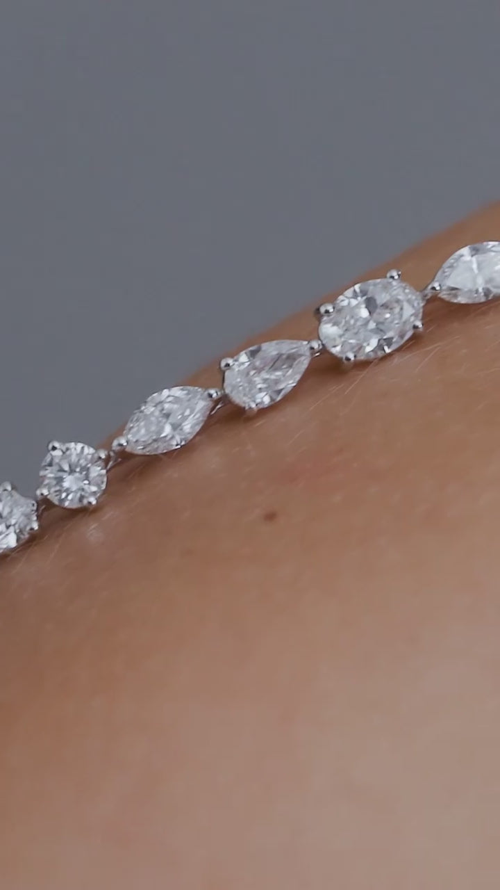 Custom Tennis Necklace, Dubai Jeweller Richie Gold & Diamonds - Best Prices in Dubai Gold Souk. Natural & Lab Grown Tennis Necklaces, Round Cut Tennis Necklace, Mix Cut Tennis Necklace, Oval Tennis Necklace, Fancy Cut Diamonds Tennis Necklace, Classic Diamond Tennis Necklaces - Mixed Diamond Tennis Necklace
