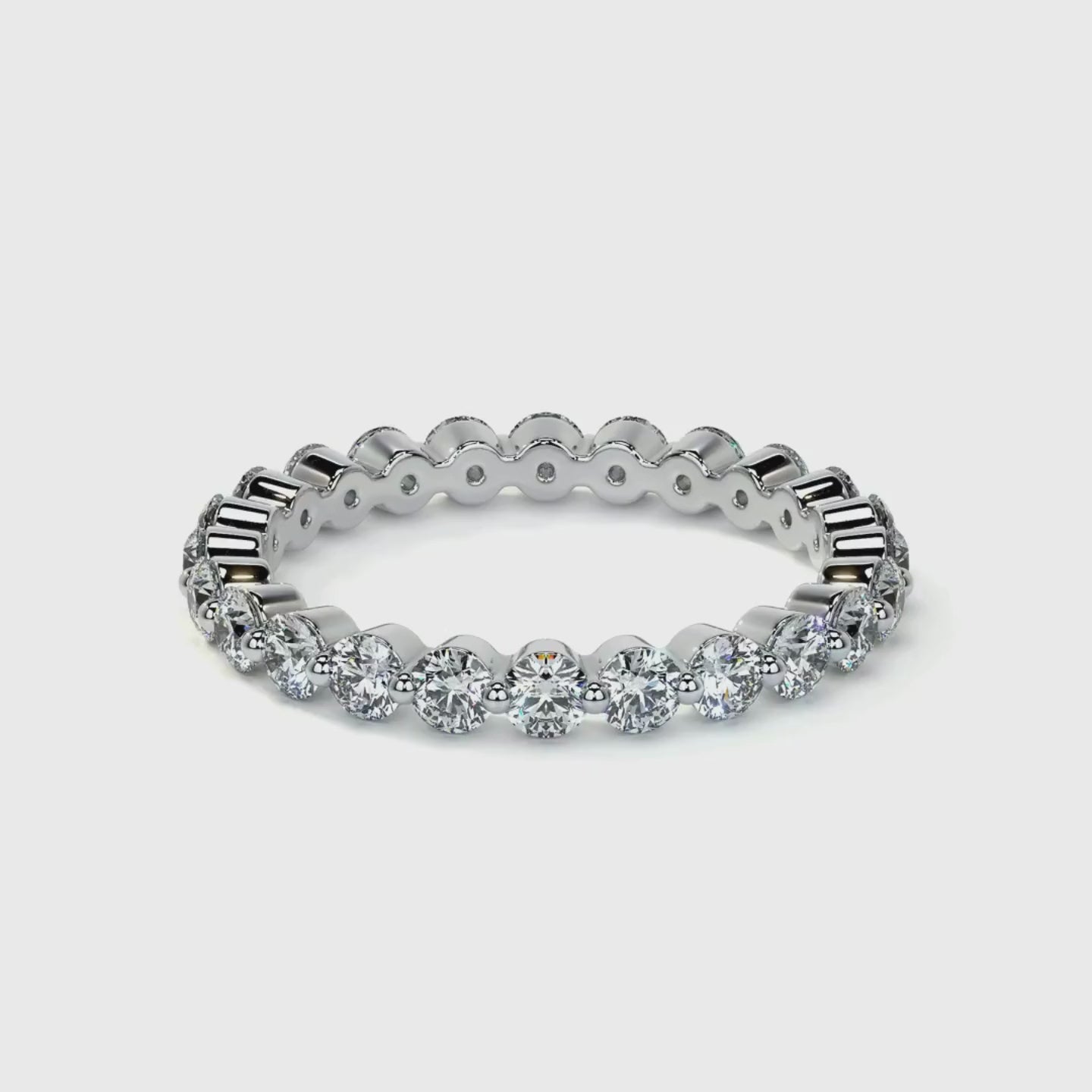 Vivenne Full Circle Diamond Eternity Band 18K White Gold - Natural Diamonds & Lab Grown Diamonds  - Best prices for jewelry and diamonds. The best jewelry to shop in Dubai and Abu Dhabi - Dubai Tourism. Best Shopping in Dubai Mall - Fashion Avenue, Mall of Emirates, Dubai, Palm Jumeirah and UAE. Hip-hop custom jewelry and manufacturer supplier - diamond and gold wholesaler. The best place to visit in Dubai during vacation. Richie Gold & Diamond is located in Dubai Gold Souk