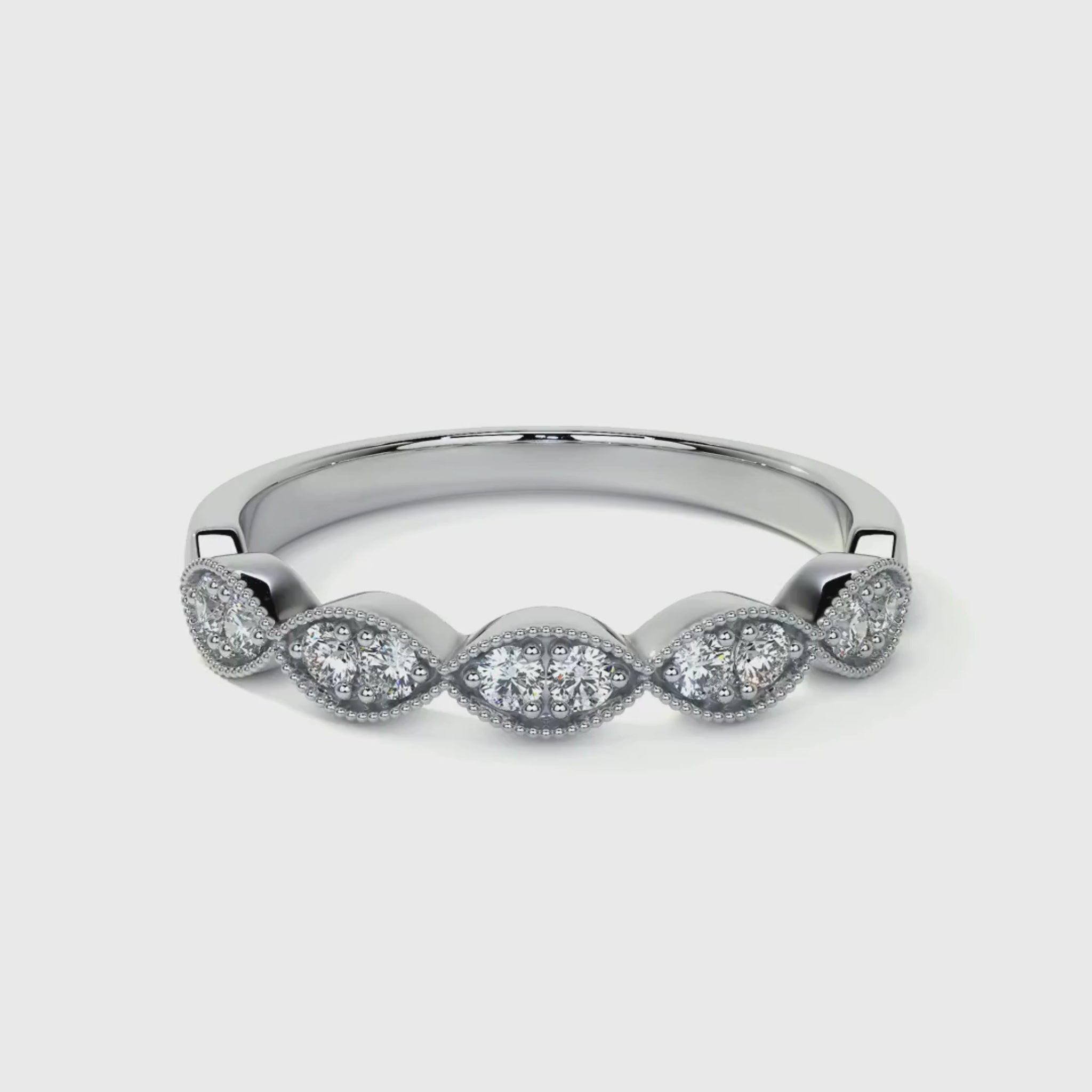 Elunara Diamond Marquise Band 18K White Gold - Natural Diamonds & Lab Grown Diamonds  - Best prices for jewelry and diamonds. The best jewelry to shop in Dubai and Abu Dhabi - Dubai Tourism. Best Shopping in Dubai Mall - Fashion Avenue, Mall of Emirates, Dubai, Palm Jumeirah and UAE. Hip-hop custom jewelry and manufacturer supplier - diamond and gold wholesaler. The best place to visit in Dubai during vacation. Richie Gold & Diamond is located in Dubai Gold Souk